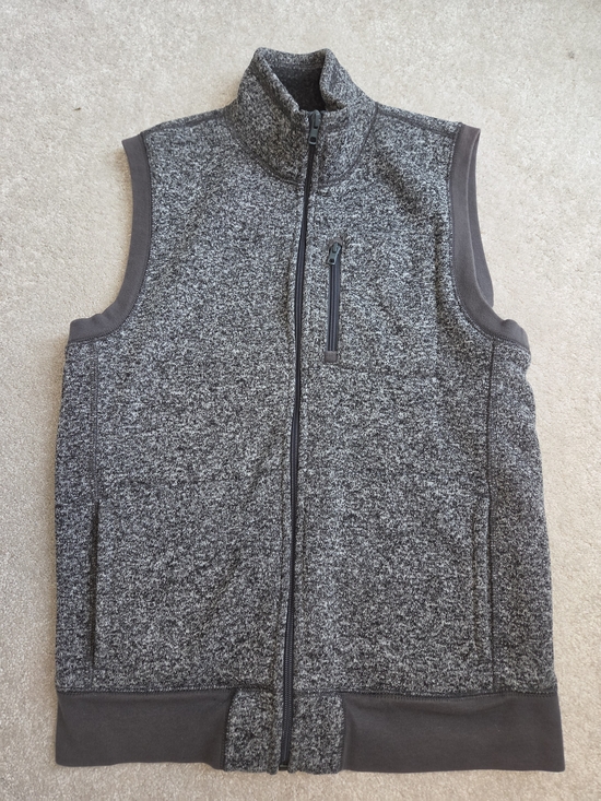 GAP Other - Heathered Gray Full-Zip Fleece Vest, Gap, Size Medium, Mens